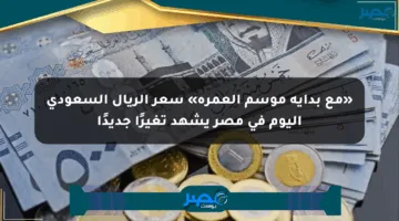 «مع بداية موسم العمرة» سعر الريال السعودي اليوم في مصر يشهد تغيرًا جديدًا
